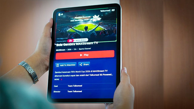 Paket Bola Gembira Maxstream TV, kolaborasi Telkomsel dan TVRI untuk memberikan akses menonton Piala Dunia 2026 yang lebih fleksibel.